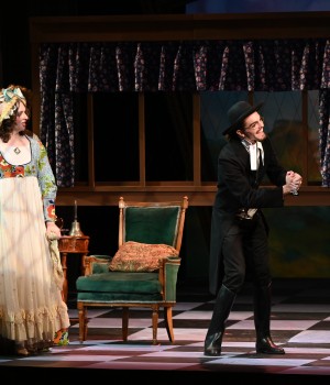 Mrs. Bennet, Lizzie, and Mr. Collins